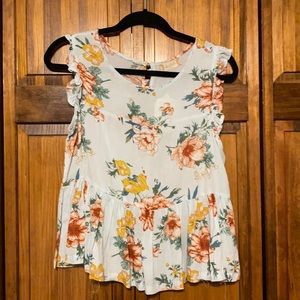 Altar’d State Sky blue floral top